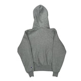 Reverse Weave Champion Hoodie - Small Grey Cotton Blend