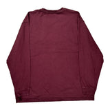 Carhartt Long Sleeve T-Shirt - 2XL Burgundy Cotton