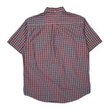 Tommy Hilfiger Checked Short Sleeve Shirt - Large Blue Cotton