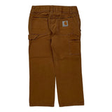 Age 4 Carhartt Carpenter Trousers - XS Brown Cotton