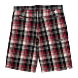 Avirex Checked Shorts - 38W 10L Black Cotton