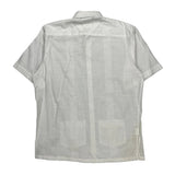Kosta Azul Short Sleeve Shirt - Large White Linen