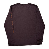 Carhartt Long Sleeve T-Shirt - Large Brown Cotton