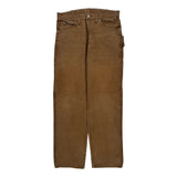 Dickies Carpenter Trousers - 32W 32L Brown Cotton