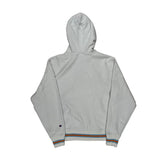 Reverse Weave Champion Spellout Hoodie - Medium White Cotton
