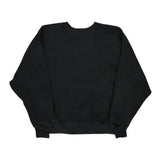 Reverse Weave Champion Graphic Sweatshirt - XL Black Cotton Blend