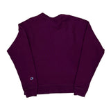 Reverse Weave Champion Spellout Sweatshirt - Medium Purple Cotton