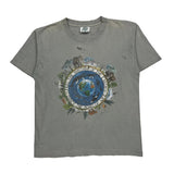 Earth Earthly Concerns Single Stitch T-Shirt - Large Grey Cotton
