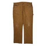 Dickies Carpenter Trousers - 38W 32L Brown Cotton