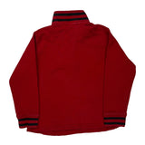 Age 5 Polo By Ralph Lauren Striped 1/4 Zip - Small Red Cotton