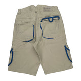Coogi Cargo Cargo Shorts - 34W 15L Blue Cotton