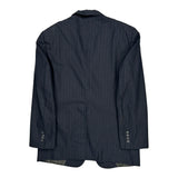 Christian Dior Pinstripe Blazer - Medium Blue Wool Blend