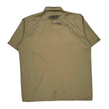 Dickies Short Sleeve Shirt - XL Khaki Polyester Blend