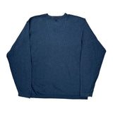 Timberland V-Neck Jumper - XL Blue Cotton