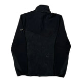 Nike Fleece Jacket - Large Black Polyester