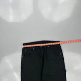 Dickies Carpenter Trousers - 32W 31L Black Cotton