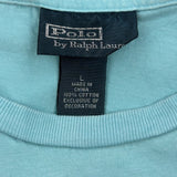 Polo By Ralph Lauren T-Shirt - Large Blue Cotton