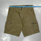 Kuhl Cargo Shorts - 36W 12L Khaki Cotton Blend