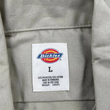 Township Of Chatham Public Works Dickies Shirt - Large Khaki Polyester Blend