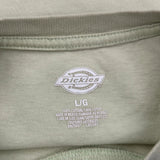 Dickies T-Shirt - Large Green Cotton