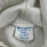 Reverse Weave Champion Hoodie - Small White Cotton