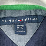Age 8-10 Tommy Hilfiger Spellout Polo Shirt - Small Green Cotton