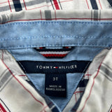 Age 3 Tommy Hilfiger Checked Shirt - XS Blue Cotton