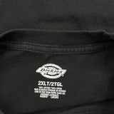Dickies Tall T-Shirt - 2XL Black Cotton