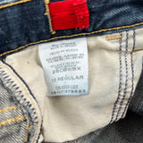 Age 10 Wrangler Denim Shorts - Mediumw 10L Dark Wash Cotton