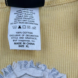 Harley Davidson Studded Vest - XL Yellow Cotton