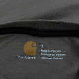 Age 7 Carhartt T-Shirt - Small Brown Cotton