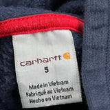 Age 5 Carhartt Hoodie - Small Navy Cotton