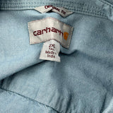 Carhartt Short Sleeve Shirt - 2XL Blue Cotton