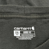 Carhartt Tall T-Shirt - 2XL Grey Cotton
