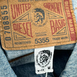 Diesel Cropped Denim Jacket - Medium Blue Denim
