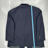 Christian Dior Pinstripe Blazer - 2XL Navy Virgin Wool