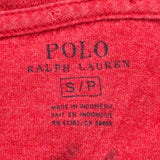 Polo By Ralph Lauren Long Sleeve T-Shirt - Small Red Cotton
