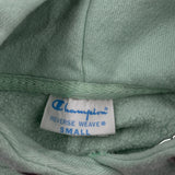 Reverse Weave Champion Hoodie - Small Green Cotton