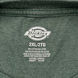 Dickies T-Shirt - 2XL Green Cotton Blend