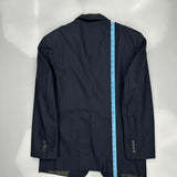 Christian Dior Pinstripe Blazer - Medium Blue Wool Blend