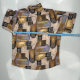 Rafael Short Sleeve Shirt - XL Gold Cotton Blend