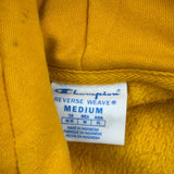 Reverse Weave Champion Hoodie - Medium Yellow Cotton