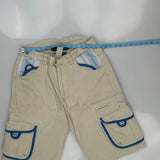 Coogi Cargo Cargo Shorts - 34W 15L Blue Cotton