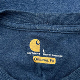 Carhartt T-Shirt - Large Blue Cotton