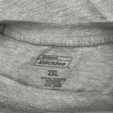 Dickies T-Shirt - 2XL Grey Cotton
