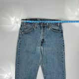 505 Orange Tab Levis Jeans - 33W 33L Blue Cotton