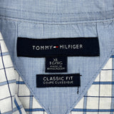 Tommy Hilfiger Checked Shirt - XL Blue Cotton