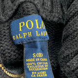 Polo By Ralph Lauren 1/4 Zip - Small Black Cotton