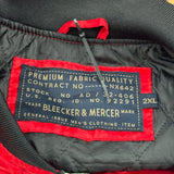 Hip Hop Bears Bleecker & Mercer Graphic Bomber Jacket - 2XL Red Polyester