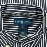Age 5 Ralph Lauren Striped Shirt - Small Black & White Cotton
